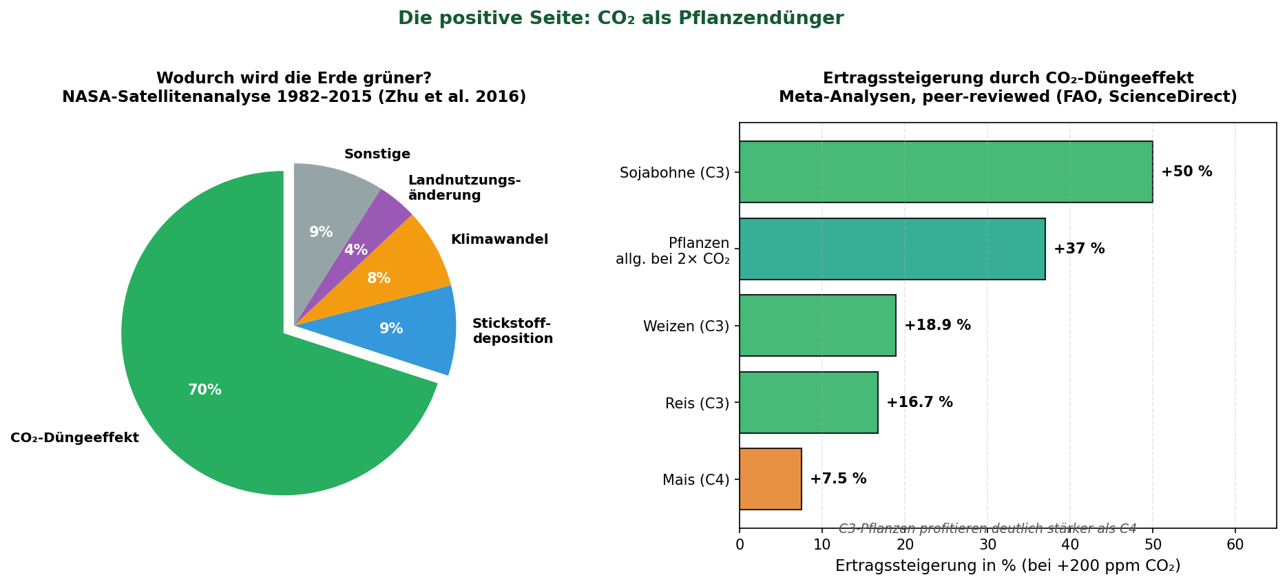 Greening-Effekt und Ertragssteigerungen